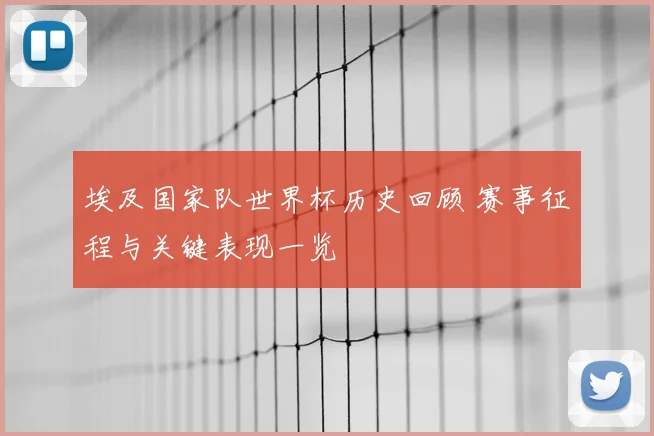 埃及国家队世界杯历史回顾 赛事征程与关键表现一览