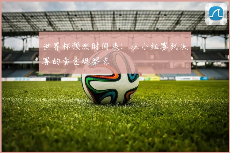 世界杯预测时间表：从小组赛到决赛的黄金观察点