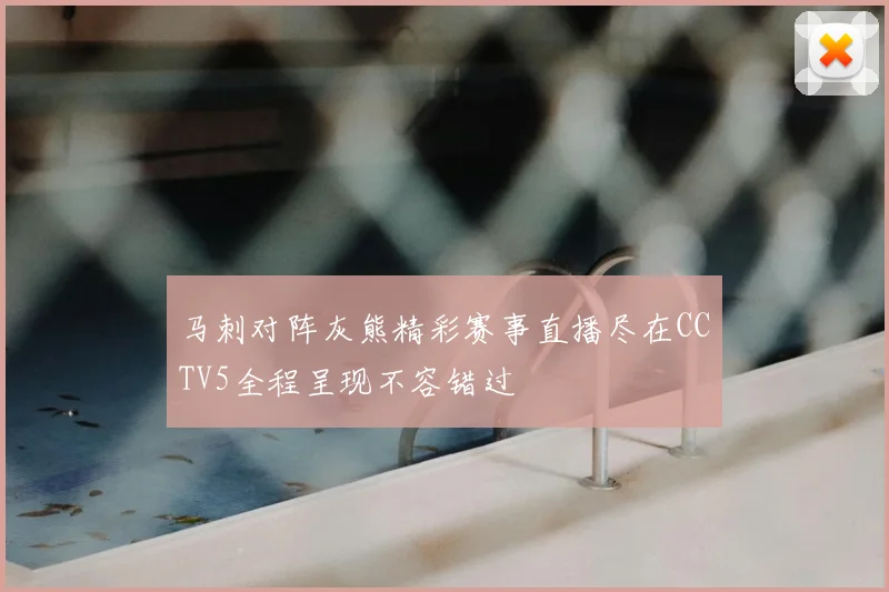 马刺对阵灰熊精彩赛事直播尽在CCTV5全程呈现不容错过